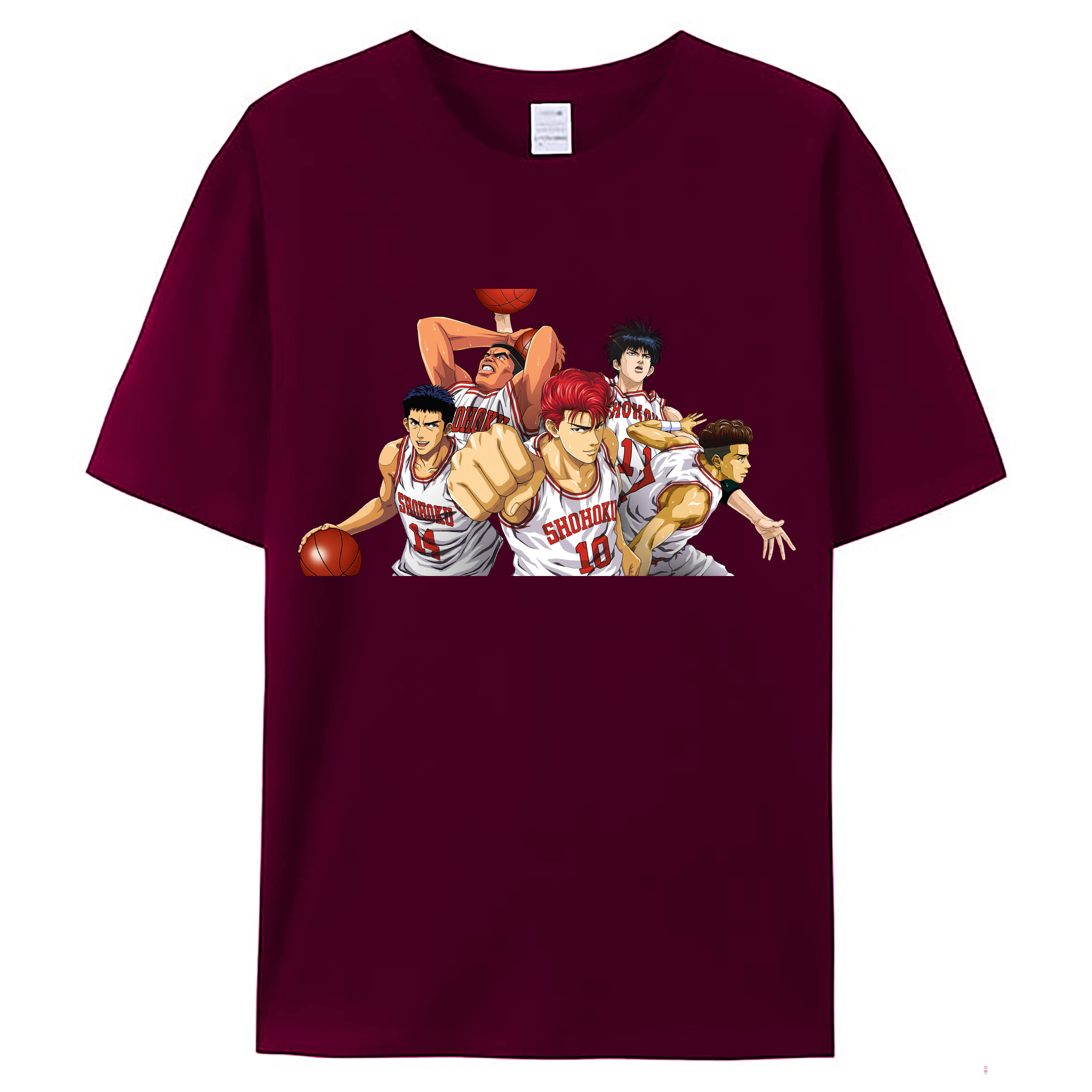 （画像用） SLAM DUNK／スラムダンク レディースカジュアルプリントTシャツ（綿100％）